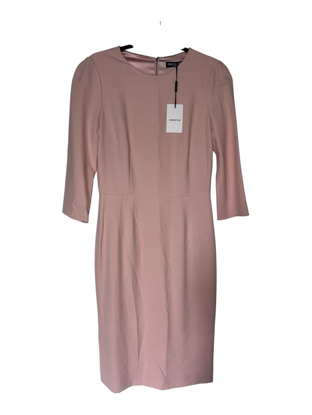 Dolce & Gabbana Blush Pink Midi “The DNA Collection” is Sheath Dress